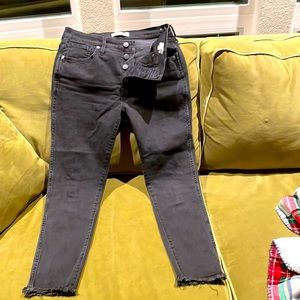 Madewell black jeans; 29P; lightly worn;